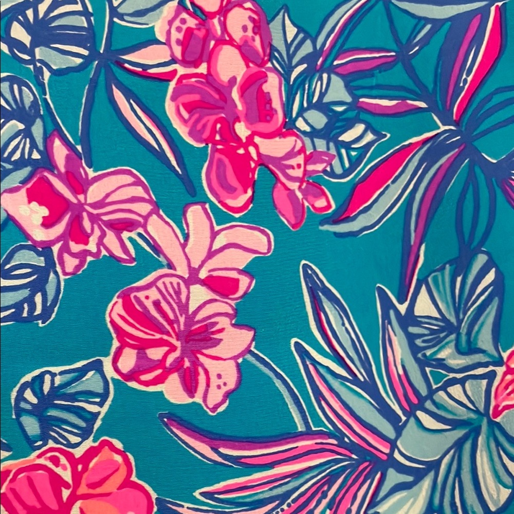 Lilly Pulitzer Joannah Blue and Pink Top - Picture 4 of 6